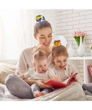 6 Pieces Elastic Long Hair Ties with Bow for kids Women Girls Leopard Print Yellow Coffee Black Multi-colored 18 - Buy Online on GoSupps.com