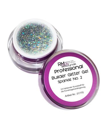 RM Beautynails Builder Glitter Gel No 2 - 15ml UV LED Nail Gel for Stunning Nail Art - International Shipping Available - Buy Online on GoSupps.com
