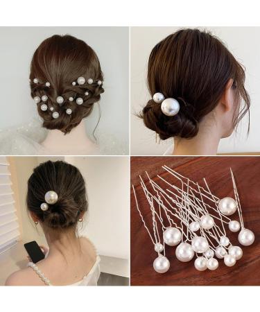 36 Size Pearl Hair Clips Wedding Pearl Hair Clips Girl Makeup Hair Clips Small Accessories Suitable for Girl Hairstyle Decoration (Gold and Silver) - Buy Online on GoSupps.com