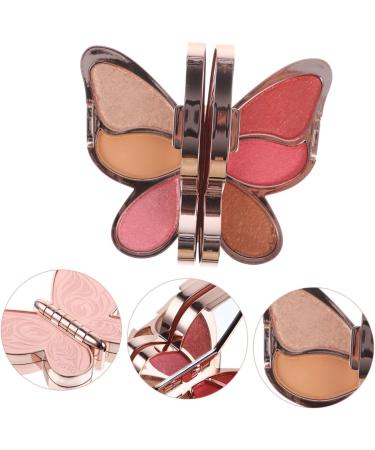 POPETPOP 3 Pcs Eyeshadow Palette Natural Eyeshadow Cheek Blusher Woman Eyeshadow Pallet Girl High Pressure 1 count (Pack of 1) As Shown 4x3pcs - Buy Online on GoSupps.com