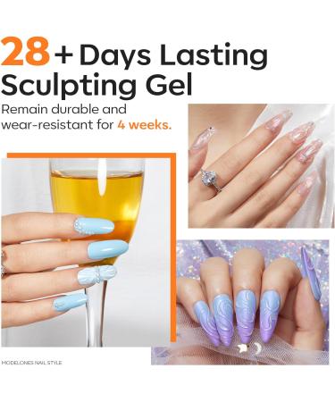  Modelones MODELONES 3D Nail Art Gel 9g Multifunctional Sculpting Gel with Brush for Rhinestone Glue 3D Nail Glue - Buy Online on GoSupps.com