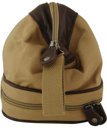 NCAA Mississippi State Bulldogs Men's Canvas Concho Toiletry Bag - Khaki - One Size - Buy Online on GoSupps.com