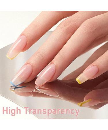 Clear Nail Gel - Soft and Smooth Textured Nail Adhesive Gel Translucent Natural Glue Easy Application and Long-Lasting Strength for Women at Home - Buy Online on GoSupps.com