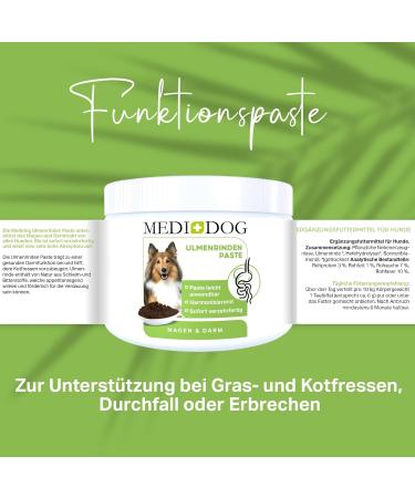 Medidog 500g Premium Ulmenrinden Paste for Dogs | All-Natural Digestive Support | Made in Germany | Quick Relief from Diarrhea & Heartburn - Buy Online on GoSupps.com