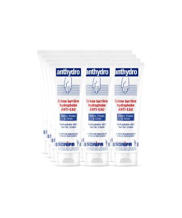 Sorifa Laboratory 12 pieces Anthydro barrier cream water protection antismurf hands face and body high tolerance perfumefree tube 125 ml