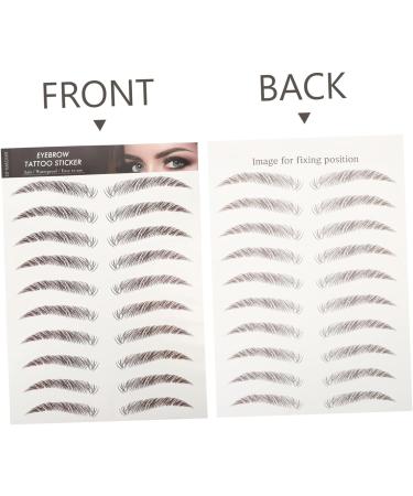 Beavorty 10 Sheets Eyebrow 3d Sticker Stickers Imitation Eyebrow Sticker False Eyebrows Cosmetics Water Proof - Buy Online on GoSupps.com