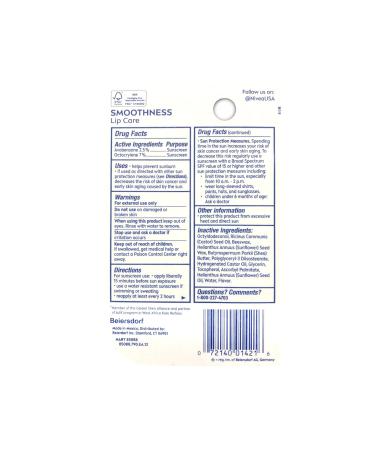 NIVEA Smoothness Broad Spectrum SPF 15 Sunscreen Lip Care 0.17 Oz (2 Pack) - Buy Online on GoSupps.com