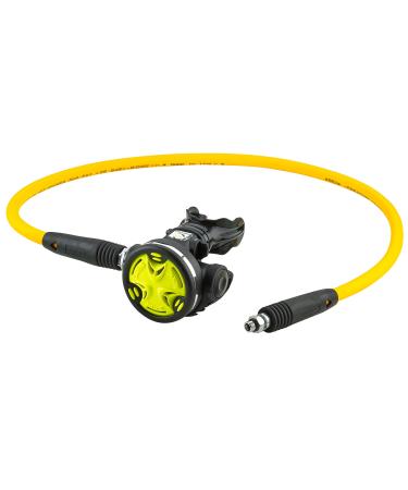 SEAC Scuba Diving Octo Synchro Regulator Yellow with Hose