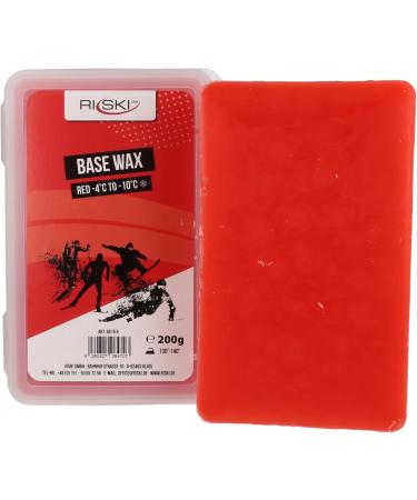 Riski Ski Wax Base Alpin 200g Red - High Performance Ski Wax for Optimal Glide | International Shipping - Buy Online on GoSupps.com