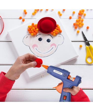 Gluerious Mini Hot Glue Gun with 30 Glue Sticks - 20W Blue | Perfect for Crafts, DIY, Arts, Home Repairs - Buy Online on GoSupps.com