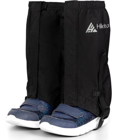 Hikenture Children's Waterproof Gaiters for Winter Hiking - Snow Leg Protection - Durable Black Gaiters for Kids - Buy Online on GoSupps.com