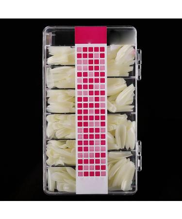 Tovmekdjn 500Pc Coffin Nails Nail Tips Full Cover Manicure Design Acrylic Nails for Women (Trapezoid) - Buy Online on GoSupps.com