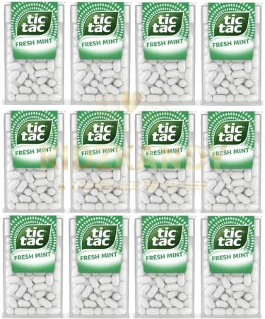 Tik Tak Mints 12 Pack | Fresh Mints for Refreshing On the Go for Refreshing Moments Pocket Size Packets - Buy Online on GoSupps.com