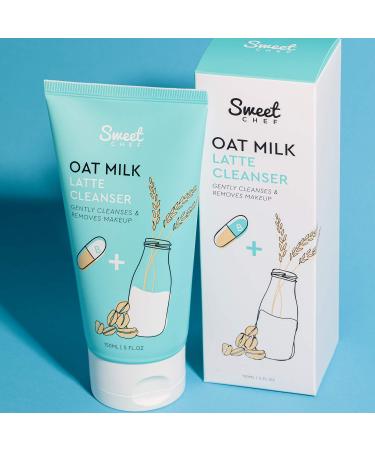 Sweet Chef Oat Milk Gel Cleanser - Antioxidant Rich Face Wash and Makeup Remover with Hyaluronic Acid and Vitamin B12 - 150ml - Buy Online on GoSupps.com