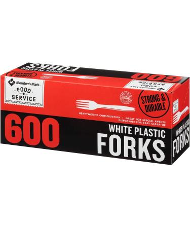 Member's Mark White Plastic Forks (600 ct.) (pack of 2) - Buy Online on GoSupps.com