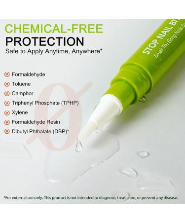  Sghtil Anti-Nail Biting Nail Polish - Anti-Redness Treatment Nail Polish Pen 7ml - Natural Solution to Stop Nail Biting Practical for the Whole Family - Buy Online on GoSupps.com