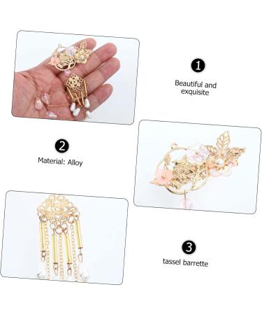DOITOOL 1 Pair Hair Accessories Japanese Hair Pin Womens Hair Clips Tassel Hair Clip Bobby Bride Hair Accessory Hair Clip for Women Ancient Chinese To Hang Alloy Child Hairpin - Buy Online on GoSupps.com