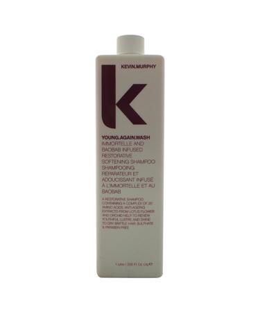 Young.Again.Wash (Immortelle and Baobab Infused Restorative Softening Shampoo - To Dry Brittle Hair)-1000ml/33.6oz by Kevin.Murphy