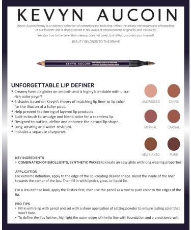 Kevyn Aucoin Unforgettable Lip Definer in New Naked - Long-Wearing Water-Resistant Pencil for All Skin Tones - Buy Online on GoSupps.com