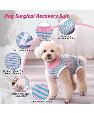 Lyneun XL Pink Dog Recovery Suit Soft Breathable Alternative to Cone for Male & Female Dogs Post-Surgery Wound Protection & Allergy Relief - Buy Online on GoSupps.com