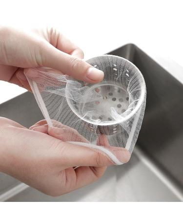 200pcs Sink Filter Mesh Kitchen Trash Bag Prevent The Sink from Clogging Filter Bag for Bathroom Strainer Rubbish Bag