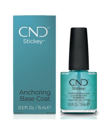 CND Nail Polish Super Shiney  High Gloss Top Coat & Stickey Anchoring Base Base Coat 0.5 Fl Oz (Pack of 1)