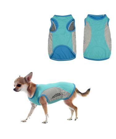 Dog Cooling Vest Summer Cool and Comfortable Dog Coat Breathable Mesh Dog Jacket with Reflective Stripes Lightweight Dog ICE Cooling T-Shirts for Small to Medium Dogs (M Green) M Green - Buy Online on GoSupps.com