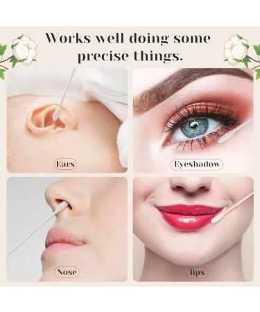 MEIPO Spiral Head & Ear Spoon Cotton Swab Buds (4Pack-800pcs) - Gentle Makeup Removal & Ear Cleaning - Buy Online on GoSupps.com