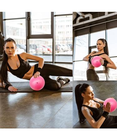 QISHOP Mini Pilates Exercise Ball 6 inch with Pump - Pink Small Bender Ball for Yoga, Core Training, Physical Therapy - Improve Balance at Home, Gym, Office - Buy Online on GoSupps.com