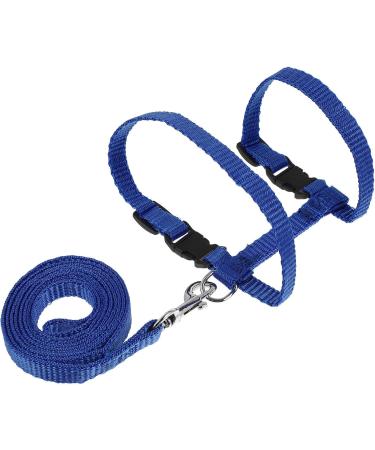 POPETPOP Rabbit Harness and Leash Adjustable Bunny Leash Pet Walking Running Leash for Bunny Cat Kitten Ferret and Other Small Animals - Blue - Buy Online on GoSupps.com