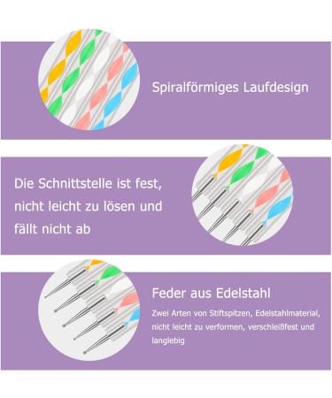 FANTESI 8-Piece Nail Art Brush Set - Dotting Tools & Acrylic Brushes for Manicure Salon & Home Use - Buy Online on GoSupps.com