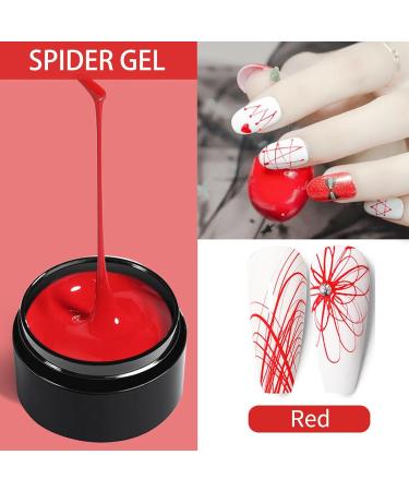 Painting Gel for | 6 Colors Wire Drawing Nail Gel Gel Art Nail Polish - Elastic Gel Nail Polish Liner Gel Liner for Natural Nails False Nails - Buy Online on GoSupps.com