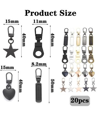 20-Pack Metal Zippers for Clothing Jackets Sails Jeans & Luggage - Durable & Versatile Zipper Solutions - Buy Online on GoSupps.com