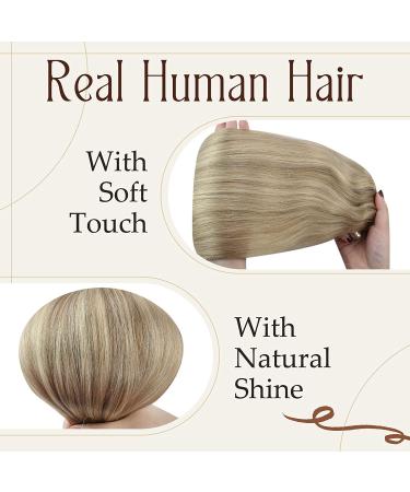 Sunny Blonde Clip in Hair Extensions - 18 120g Highlighted Human Hair - Pack of 1 - Buy Online on GoSupps.com