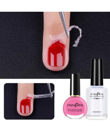 10 set of Peel Off Protective Nail Polish Manicure Liquid Tape Spill-proof Gel Tearable Nail Care Tool 15ml White 10 set of (white 15m) - Buy Online on GoSupps.com