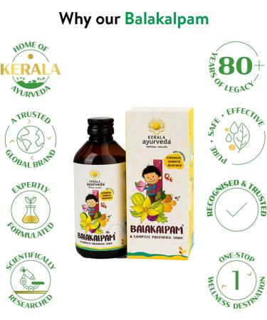 Kerala Ayurveda Bala Kalpam - A Complete Pediatric Tonic - 200ml - Buy Online on GoSupps.com
