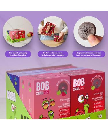 Bob Snail Healthy Snacks Sweet & Sour Family Pack - Fruit Rolls with Cherry Strawberry & Blueberry Candy Box Natural Healthy Snacks for kids No Added Sugar 80 pcs Pack / 800 gram candy bulk Cherry Strawberry Blueberry - Buy Online on GoSupps.com