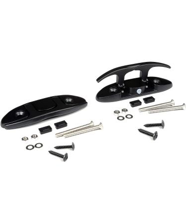Mxeol Folding Boat Cleats - 2 Pack Stainless Steel Dock Cleats with Black Coating - Buy Online on GoSupps.com
