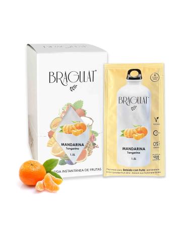 BRAGULAT BRAGULAT | Mandarin Flavour Concentrated Fruit Juices | Instant Powder Drinks & Restorations | Sugar Free With Fruit & Vitamin C | Mandarin Flavoured Water | 15 Wraps