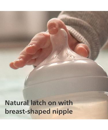 Philips Avent Natural Response Baby Bottle - 3 x 260ml Baby Milk Bottle for Newborns and Up BPA Free 1+ Months (Model SCY903/03) 260ml x3 - Buy Online on GoSupps.com