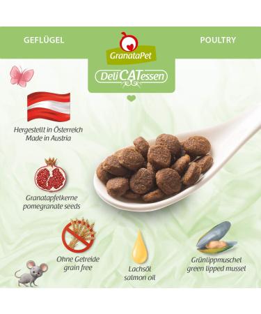 Granapet Delicatessen Poultry Adult Cat Dry Food - 9kg | Cereal-Free & Sugar Additive-Free | Tasty Single Feed for Cats - Buy Online on GoSupps.com