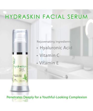 Deluvia Vitamin C Serum | Hydrating Hyaluronic Acid & Moisturizing Vitamin E for Sensitive Skin - Buy Online on GoSupps.com