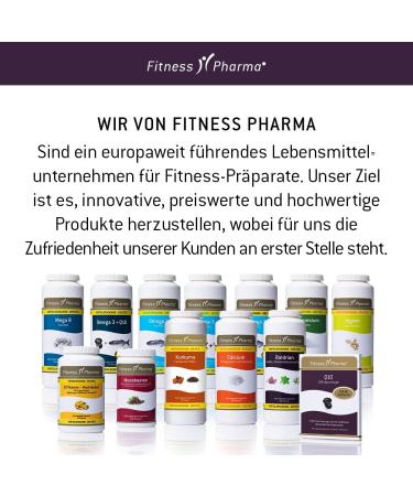 Fitness Pharma Coenzyme Q10 Capsules 100mg - High Dose Dietary Supplement | Gluten-Free & Lactose-Free | 60 Pieces for Adults - Buy Online on GoSupps.com