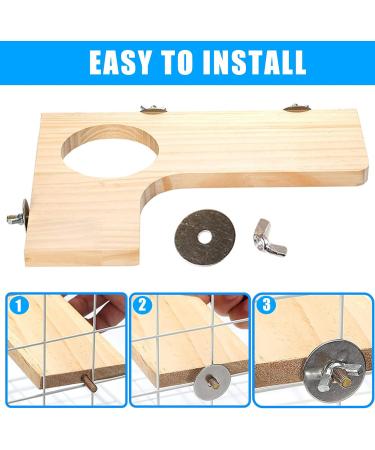 Shop Wangdu 5-Piece Hamster Accessories Set - Natural Wood Toys for Hamsters Guinea Pigs & Mice | DIY Cage Decor & Bird Seating Platform - Buy Online on GoSupps.com