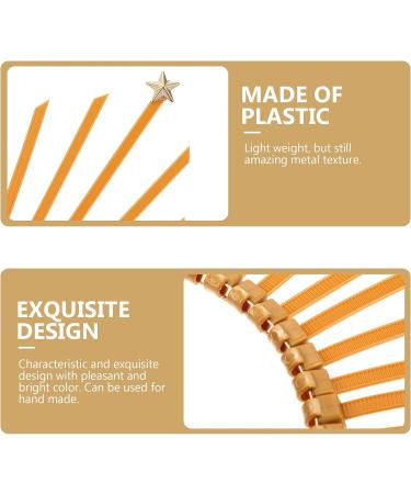 Minkissy Gold Spike Crown Halo Headband for Women - Halloween Costume Headpiece - Buy Online on GoSupps.com