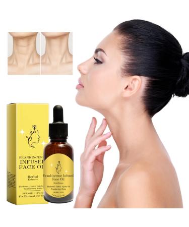 New Fall Frankincense Resin Infused Organic Black Seed Castor & Jojoba Oils for Face Miracle Facial Moisturizer Cold Pressed Serum Natural Skincare Hydrates Skin Moisturizing(30ML 1 Fl Oz) 1 Fl Oz (Pack of 1) Yellow