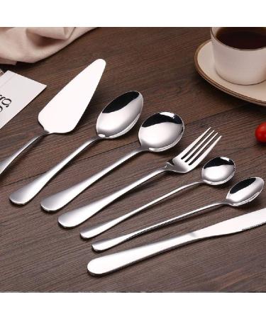 Steak Cutlery Western Tableware Cutlery Set Stainless Steel Cutlery Spoon Silver - Buy Online on GoSupps.com