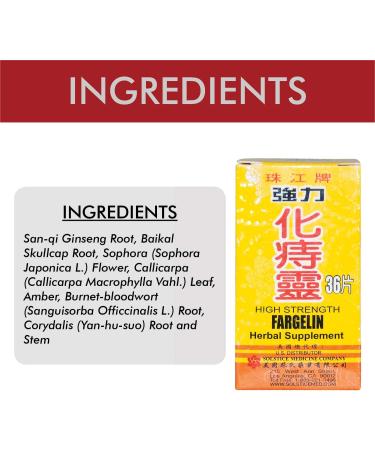 High Strength Fargelin 36 Tablets - 2 Pack - Natural Hemorrhoid Relief - Buy Online on GoSupps.com