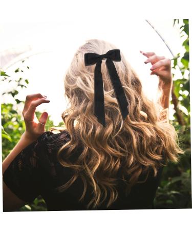 FRCOLOR Bow Hairpin Ribbon Hair Claw Clip Hair Snap Clips Hair Holder Hair Clip Headgear Bow Barrettes Hair Bows for Women Hair Accessory Bow Hair Pin Long Hair Bows Hair Barrettes Cloth - Buy Online on GoSupps.com