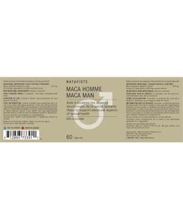 Maca Men - 3000 mg - Helps support overall Men's health and well-being - Contribute to mood balance - Promote healthy lifestyle - Maca supplement- Ginseng - 60 capsules - Buy Online on GoSupps.com